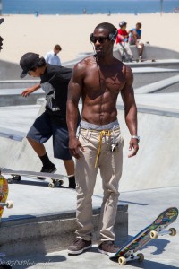 Skateboarder at Venice Beach