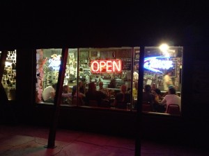 Bikers at the Bagdad Café